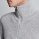 Announcement bird half zipper stand-alone cardigan men's casual pullover straight knitted sweater KEBY243060U ash 52