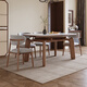 
Clofu solid wood rock table dining table elephant legs square and radius dual-purpose dining table and chair combination 9906#1.2m single table