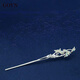 GOYN Osmanthus burnt blue sterling silver hairpin one-word hairpin high-value women's ethnic style hairpin national style ins style hair accessories Osmanthus burnt blue hairpin
