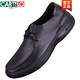 Cartelo echtes Leder-Leder-Lederschuhe Einschicht Kuhläden weiche Leder Weiche Sohle Geschäft Casual Leder Zehen Schicht Cowhide Schnürschuhe Herrenschuhe Neu schwarz 9912 37 Größe größer