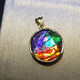 Red Shadow Canada's new other natural crystal gemstone necklace ammolite David's double-sided pendant