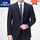 ROMON suit suit men's professional casual formal wear navy blue loose coat no-iron work clothes small suit navy two-button single top 175 size/XL (recommended 130145Jin Jin equals 0.5 kg)