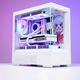 Patriot Xingcan Xiaolan desktop computer e-sports game console sea view room supports 240 water-cooled MATX chassis Xingcan Xiaolan white + Aurora Z13 fan 1 positive 3 reverse