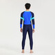 Yosoci one-piece swimsuit men's long-sleeved long pants wetsuit swimming training sunshade quick-drying elastic comfortable surfing suit KYL2381 (blue) XL