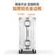 DTA multi-functional suitcase for women, universal wheels, aluminum frame boarding trolley case for travel leather case ivory white 20 inches