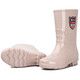 Krieger Regenstiefel Frauen mit mittlerer Röhren Regenstiefel Nicht rutschfeste wasserdichte Schuhe im Freien Küchenreinigung Arbeiten Wasserstiefel tragen resistente Gummiüberschuhe 863 Grouper Card of Tube 36 36