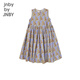 
jnby by JNBY Jiangnan cloth children's clothing sleeveless dress summer cute pattern casual mid-length skirt girls 1N5G12350 599 purple color mixed colors 160 cm