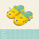 Deer Mili Chaussures pour enfants NOUVEAU CATERPILLAR Été CARTOON CARTOONIR SORME SOLET SOLE SANDALS SANDALS GREEN 14 [140] Longueur de chaussure 13,5 cm Longueur du pied recommandé 13C