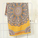 80*160 cm gauze bath towel, pure cotton, thickened and enlarged, beach sports wrap, travel nap blanket, colorful flowers 80*160