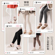 LangSha girls' nine-point leggings plus velvet thickened autumn and winter white outer wear all-in-one velvet warm winter children's pantyhose