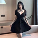 Miehone NightClub Women's Clothing 2024 Nuevo 300 Jin [Jin equivale a 0.5 kg] Fat MM Vestido sexy de cuello en V sexy para mujeres en verano New Pure Desire XL sugiere 120-150 Jin [Jin equivale a 0.5 kg]
