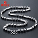Feiyu Fat Donglai same style pt950 platinum necklace for men Pt950, domineering and fashionable chain length, versatile birthday gift, 60cm long, 6MM thick, weight 33g
