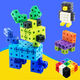 Bâtiments de construction de jouets à carré numérique mignon de 1 à 100 jouets d'assemblage pour enfants cube carré montessori puzzle mathématique [sac] bloc de bloc 50+ dessins