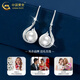 CHINA GOLD simple earrings fashion jewelry 925 silver earrings pearl earrings Valentine's Day birthday gift for girlfriend and wife Jingsuda s925 pearl earrings - limited time clearance