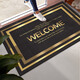 Ligera de lujo Puerta simple Mat de la columna del piso Mat de la puerta del hogar Entrada de la puerta de entrada de la tierra resistente y absorbente alfombra de la puerta moderna XZ-841 Dark Green 80120cm rectangular