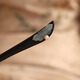 Su Shiliu 2025 new ebony wood Xiu jade hairpin daily Hanfu hair accessories cheongsam accessories hairpin simple wooden hairpin ebony-simple Xiuyu pearl hairpin