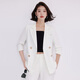Purple Charming Little Suit Women's Suit Spring Autumn Winter Long Sleeve Double Breasted Business Suit Casual British Style Young Suit Pants Red (Single Suit) XL (Recommended 110-120 Jin Jin equals 0.5 kg)