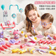 Yiad allemand Quality Toys Children's House Play Little Doctor Dentiste Nurse Suit Children Toys Doctor Toys [mignon Rabbit Doctor Clinic Box Set] Pink