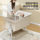 Trimigo (Thaimei Gao) baby cot spliced ​​large bed foldable newborn cot baby cot moveable baby shaker with diaper table khaki diaper table + mattress + mattress + mosquito net pillow spliced ​​large bed baby foldable bed moveable
