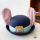 Yan Fangnuo Judy Hat cosplay Rabbit Judy Crazy Animal Headdress Rabbit Police Officer Children's Ear Hat Judy Rabbit 54~57CM Hat