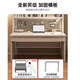 Yingming Massivholz Computertisch mit Bücherregal Integrierter Schreibtisch und Stuhlkombination Studie Studie Studie Office Report