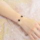 Bracelet de vacances romain gatmeet bracelet de crocodile à quatre feuilles de femme bracelet de nom de nom de nom ancienne femme et mère de la Saint-Valentin Bracelet de vacances romain + rouge bracelet crocodile à quatre feuilles rouges