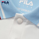 FILA children's clothing long-sleeved T-shirt 2025 winter new style boys and girls long-sleeved POLO collar top innocent blue-LB 130