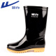 Pull back rain boots men's mid-high tube fashionable waterproof non-slip wear-resistant water shoes rain boots rubber shoes 827 medium tube 42