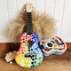 Creator's handmade DIY mosaic material bag Hawaiian small guitar ukulele ukulele four-string ukulele colorful ukulele + material bag
