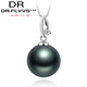 Fat Donglai's same Tahitian black pearl pendant mother-of-pearl necklace single clavicle necklace 8mm-9mm black