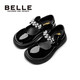 Zapatos de cuero para niñas de Belle's Children Shoes Shops String and Autumn Rendenci