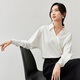 Shandubila French white shirt women's autumn new temperament commuter interview top fashionable design shirt white M