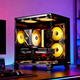 ASUS family bucket 13400F/14600KF/RTX5060 independent display sea view room assembly computer game e-sports live broadcast rendering design desktop host DIY complete machine I5 12600KF+RTX5060 | cost performance