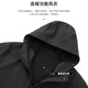 利郎轻时尚男装【远红外2.0】风衣男连帽暖阳绒双门襟防风通勤外套 黑色 XL (175)