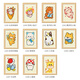 The new style of the new cross-stitch small piece of the student's cute cartoon simple student beginners. Cotton 1348 small mushrooms without frame