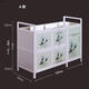 
XMSJ bowl rack cabinet rural cupboard kitchen cabinet simple kitchen cabinet storage cabinet aluminum alloy side cabinet small cabinet stove 3-layer eight door 104cm magnified gas tank 15868