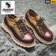 Western Region Camel (Vancamel) Echte Lederschuhe für Herren Martin Workwear Schuhe Low Top Retro Britisch-Trendy Herren lässiger Sommer neue atmungsaktive große Zehenschuhe gelbbraun (Lederschuhe Größe ist eine Größe größer als Sportschuhe 41