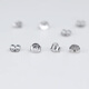 Huayouxinshi s925 sterling silver ear plugs, anti-falling, hypoallergenic, silver earrings, ear buckles, ear caps, ear jewelry, special accessories for earrings, ear plugs, s925 white ear plugs (price of 2 pieces)