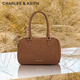 CHARLES&KEITH solid color portable Boston bag crossbody bag women's bag birthday gift CK2-30271398