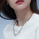 Lukfook Jewelry True Me Series Platinum 950 Seawater Pearl Platinum Necklace Total Weight Approximately 23.90 Grams