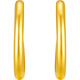 Saturday Blessing Simple Pure Gold 999 Gold Earrings Girls Birthday Gift Price AA090923 One Pair Approximately 1.24g