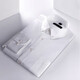 Conch (Conch) Neues chinesisches weißes Hemd Männer reines Baumwollhemd 100 Pure Cotton Chinese Ständer Kragen Business Form Formal