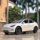 1 24 Tesla Model Y car model alloy toy car model children's toy car simulation model boy gift silver 1/24 Tesla alloy remote control car sedan