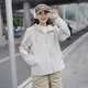 Camel (CAMEL) thin velvet woven sports coat women's hooded casual jacket windbreaker C0W14L9123 Sha Xing L