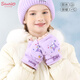 Hello Kitty Детские перчатки зимние лыжи водонепроницаемые и теплые девушки студентка Куломи Детская половина пальца на открытом воздухе снежный ветропродажный мелодия розовый C3878 Рекомендуется в течение 7-10 лет