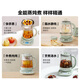 Buydeem health pot for home use can be reserved. Fully automatic bird's nest stewing pot. All-round steaming and stewing. Multi-function tea maker. Insulated all-glass constant-temperature boiling flower teapot. Holiday gift. Light fir green - single pot. K165 standard (including stew pot) 1.5L.