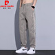 皮尔卡丹（pierre cardin）春夏季2025新款宽松舒适休闲裤男士束脚裤扎染脏脏裤运动长裤男装 军绿 L 【29/30码】