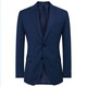 Angel Bird Formal Men's Suit (Top) Work Wool Suit EBB221016 Curtain Blue 50A