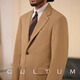 Cultum Wool Wool Tensile Blazer Men's Business Casual Retro Retro Style Style Top Camel XXS (48A)
