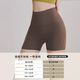 Yuebu Yoga Shorts Three-quarter Pants Women's Summer Thin Cycling Outerwear High-waisted Hip-Lifting Fitness Pants Running Sports Pilates Ebony Gray Three-quarter Pants M Recommended Weight 105-115Jin Jin is equal to 0.5 kg
